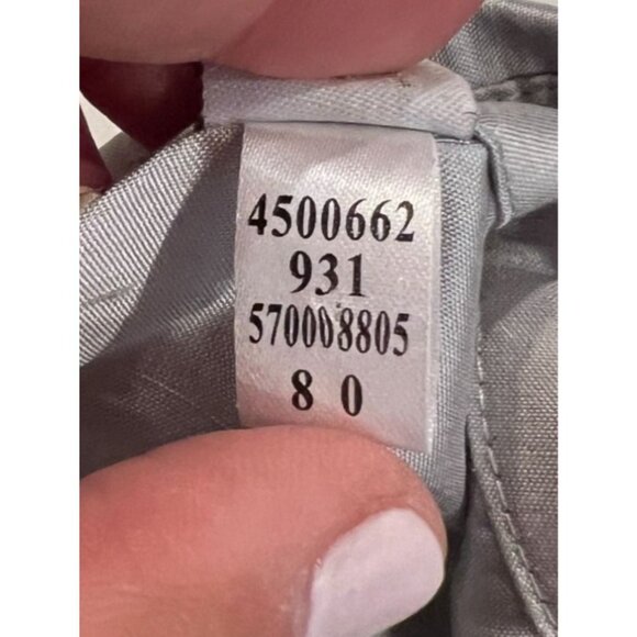 Chico 100% Silk Silver Gray Tunic Full Front Button Up Size 1 / M / Size 8 - Picture 7 of 9